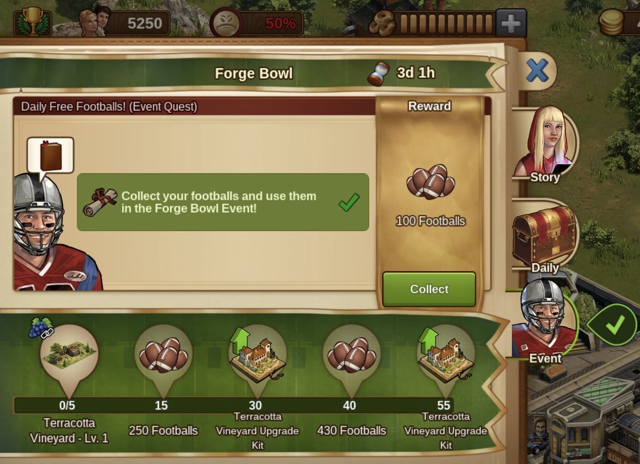forge of empires football bowl